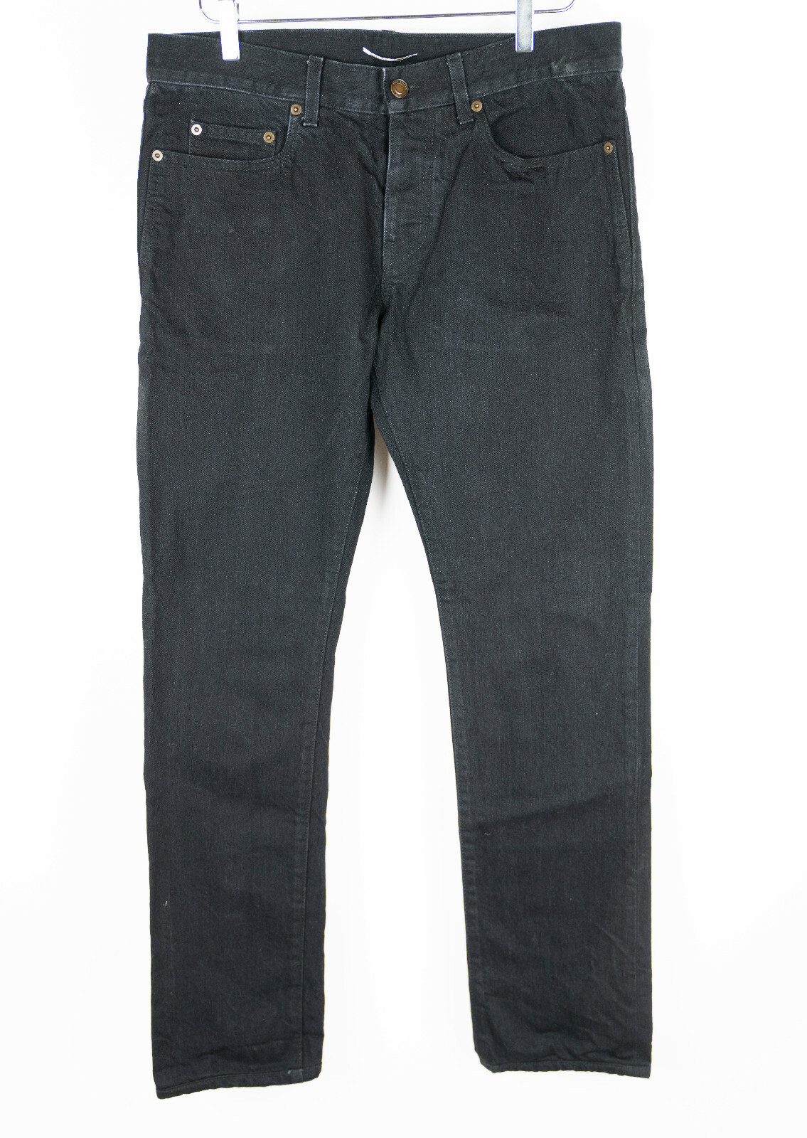 Jeans uomo SAINT LAURENT PARIS D18 SL LW slim nero denim 32