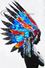 Framed Canvas Street  graffiti Urban  Indian chief art painting print