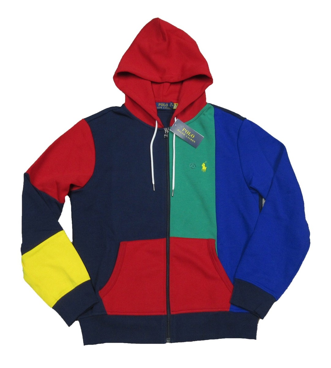 パーカー・フーディ Polo Ralph Lauren Multi-layered hoodie Polo Ralph Lauren Men's Navy Multi Colorblock Double Knit