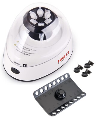 Vier E's Scientific Mini Zentrifuge mit klarem Deckel 