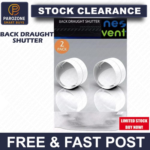 Duct Non Return Valve 100mm Round Rigid Pipe Connector with Shutter Damper - Picture 1 of 19