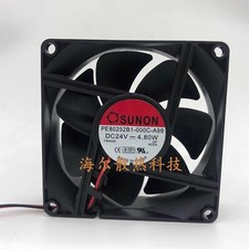 SUNON PE80252B1-000C-A99 DC24V 4.8W 8025 8CM 2-Wire Cooling Fan