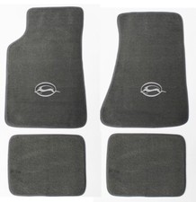 New Grey Carpet Floor Mats 2014-2020 Chevy Impala Embroidered Logo In Silver