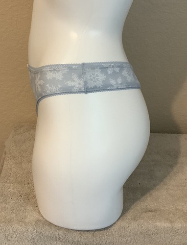 Tanga de algodón VICTORIA'S SECRET 100% para damas azul floral talla M ~NUEVO~ - Imagen 2 de 8