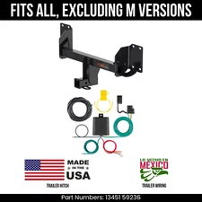 For 19-25 BMW X5 Trailer Hitch w/ 4 Pin Wiring Excl M Versions Curt 7K 2" Tow