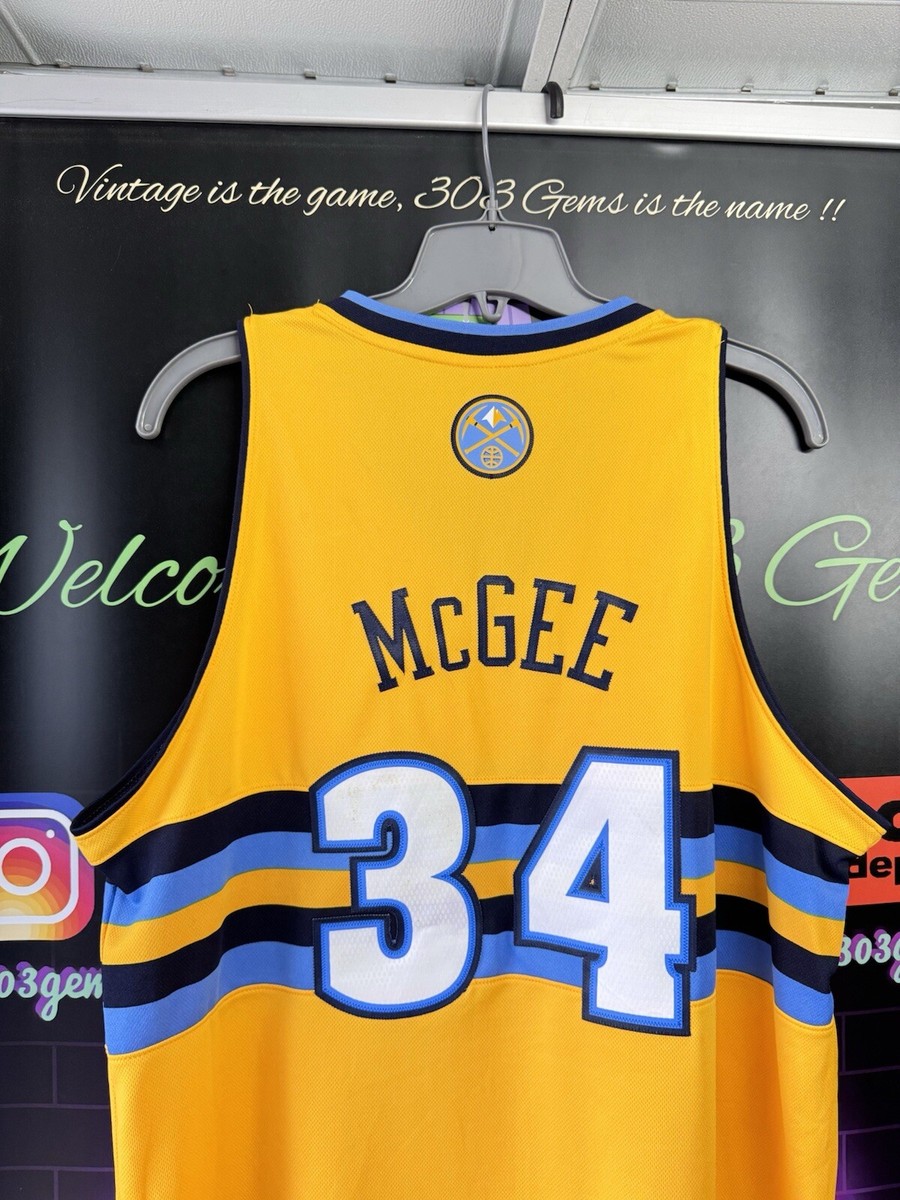 Authentic adidas Denver Nuggets #34 JaVale McGee NBA