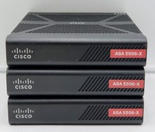 LOT OF 3 CISCO ASA5506-X Firewall - No power cable