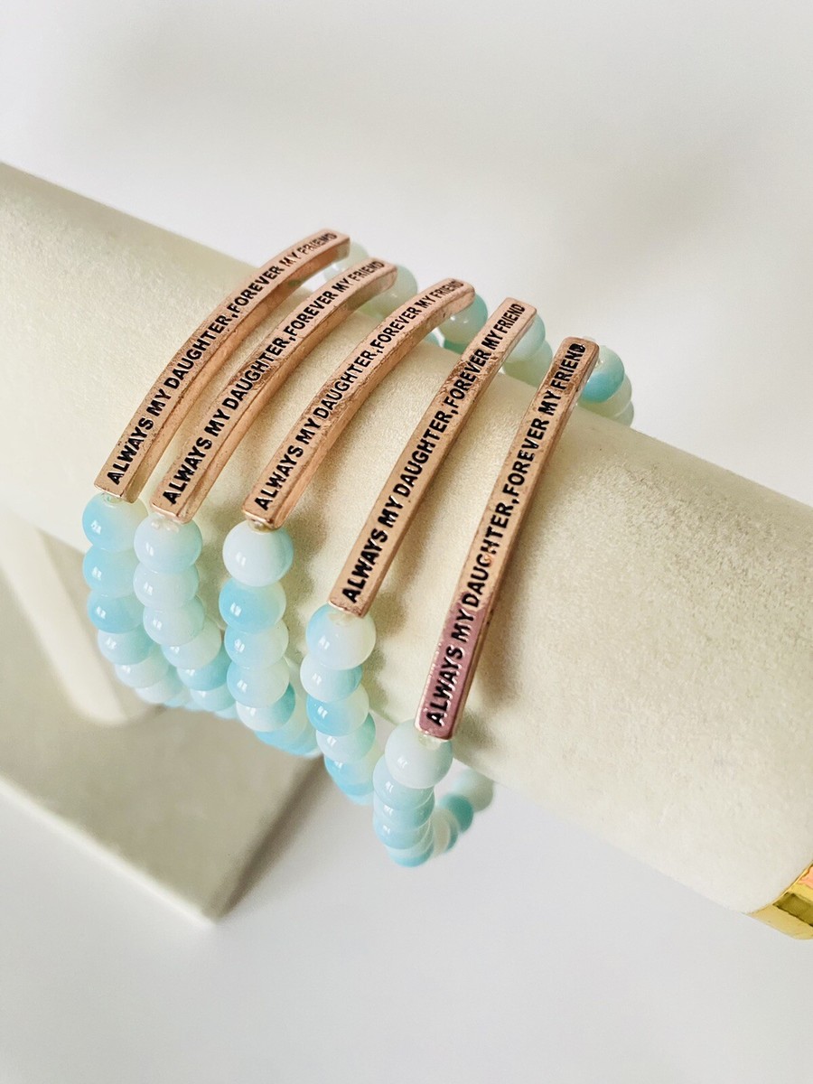 ALWAYS MY DAUGHTER…WHOLESALE Lot Of 5pcs BULK Beaded Word