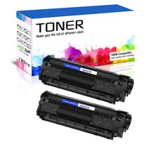 2 Pack Q2612X 12X Toner for HP LaserJet 1010 1012 1018 1020 1022 1022n 1022nw