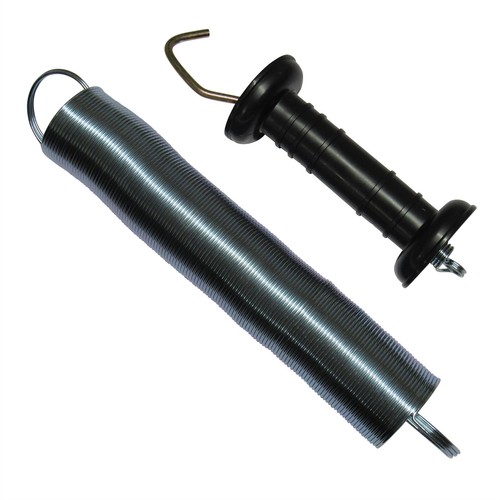 Kit cancello a molla recinzione elettrica X2 (maniglia isolante bobina resistente PolyRope) - Foto 3 di 12