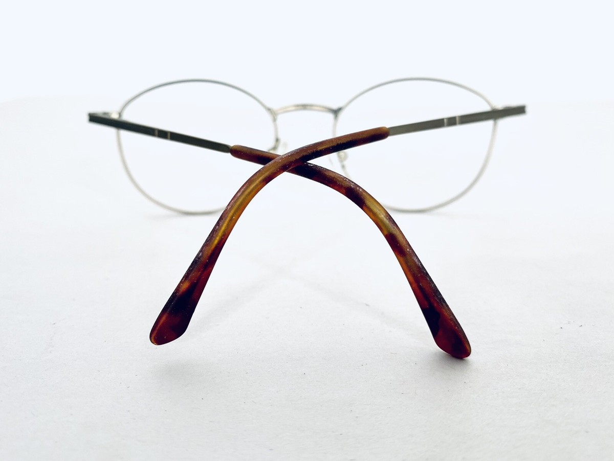 Ralph Lauren Thin Gold Tortoise Metal Oval Round Glasses Italy 2AE