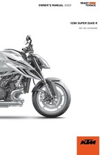 KTM Owners Manual Book Guide 2022 1290 SUPER DUKE R EU, JP, CN