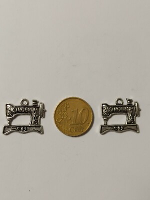 Abalorio para bisutería, 7ud. Charm maquina coser, abalorio pulsera