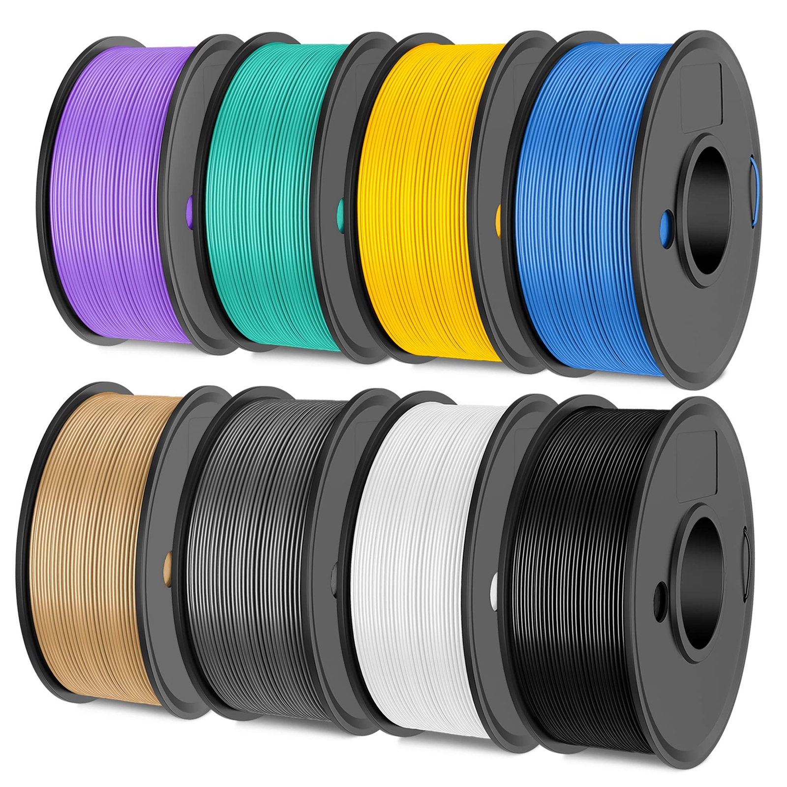 SUNLU 3D Printer Filament, Neatly Wound 250G Spool PLA Filament Bundle, 1.75m...