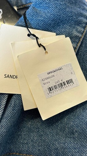 Sandro Paris Women's Jacket Size 0 / XS Dual-Material SFPCA00941 RRP: 265 Eur - Picture 7 of 10