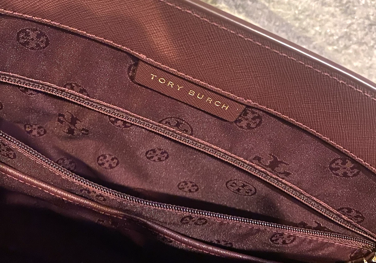 TORY BURCH Saffiano pelle YORK LG tote bag custodia laptop RARA 2 TONI + dust bag