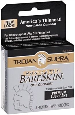 Trojan Supra Non-Latex Bareskin - 3 Count - Ultra Thin Pre-Lubricated Condoms | eBay Trojan Supra Non-Latex Bareskin - 3 Count - Ultra Thin Pre-Lubricated Condoms | eBay