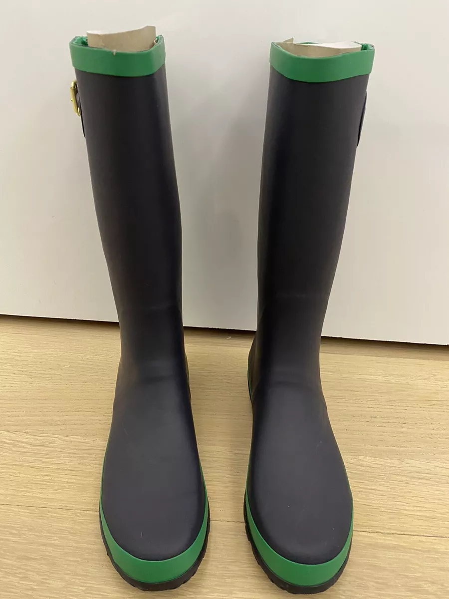 Boden Wellington Boots. UK Size 7 US Women s size 9 . Navy and Highland Green