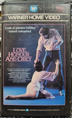 Love, Honour & Obey Warner Pre Cert Big Box Ex Rental VHS Cult 80s Dramedy 