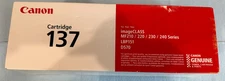 Canon Genuine Cartridge 137 Laser Printer Toner - Black - New