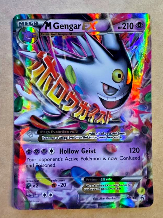 Mega Gengar EX #XY166 Holo full art Pokemon Promo 2016 NM