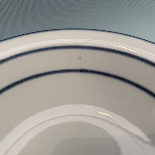 VTG Rörstrand Sweden Fjord Soup Dessert Bowls Blue On White Carl-Harry Stålhane - Picture 5 of 16