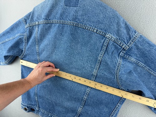 Vintage Levis Jacket Mens Large Blue Denim Trucker Type 3 80s Made in USA by Levi's, Size L, $49.99 - Photo 16