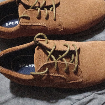 Sperry Men s Brown Lace-Up Casual Sneakers Round Toe Synthetic Upper Size 11