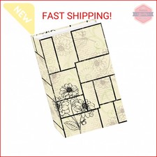 3-Ring Photo Album 504 Pockets Hold 4x6 Photos, Floral Panes Design