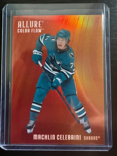 2025-26 Upper Deck allure red-orange macklin celebrini cf-28