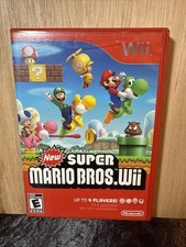 Super Mario Bros Nintendo Wii Original Box Case MANUAL ONLY NO GAME DISC