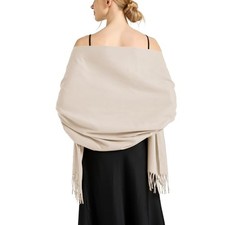 Pashmina Scarf for Women, Soft Pashminas Shawls and Wraps for Light Khaki