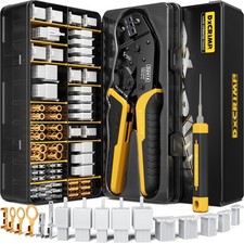 2.8 mm Automotive Connector Crimping Tool Kit, 2/3/4/6/9-Pin Male Female Pl...