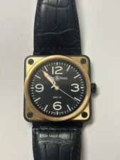 BELL & ROSS  -  BR 01-92 Aviation in Black PVD and 18K Rose Gold 46mm