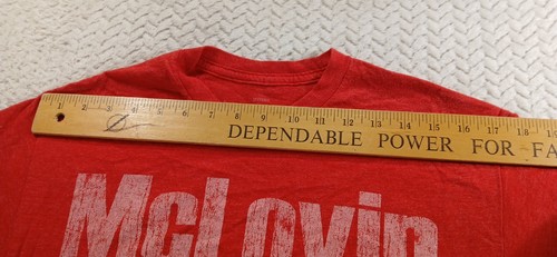 McDonalds McLovin Graphic Red Medium T Shirt 50/50 Cotton/Polyester - Picture 7 of 15