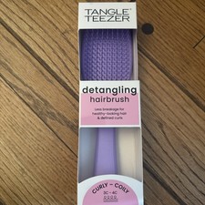Tangle Teezer Detangling Hairbrush for Curly - Coily Hair, Purple color
