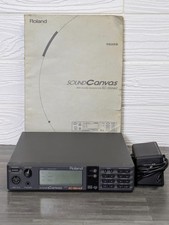 Roland SC-55mkII SC-55mk2 Sound Module Tested w/Adapter Manual Used
