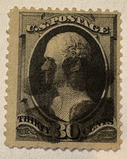 US Stamp Scott 143 30c Alexander Hamilton Used, nice cond.    APS Certificate..