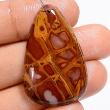 Natural Noreena Jasper Pear Cabochon Drilled Gemstone 37.5 Ct 35X22X5 mm A-33726