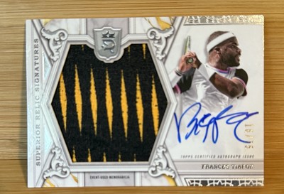 Frances Tiafoe 2024 Topps Royalty Tennis Superior Relic Signature /75 #SRS-FT