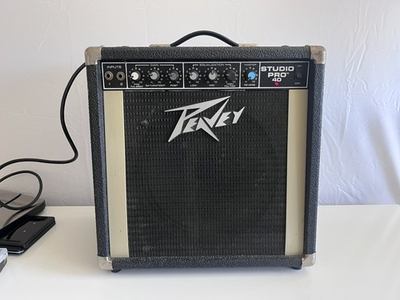 #ad Vintage 80#x27;s Peavey Studio Pro 40 watt solid state 1x12 combo amplifier USA Made $174.00