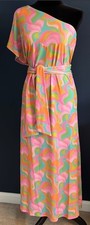Show Me Your Mumu x Malibu Barbie Christie One Shoulder Maxi Kaftan Dress Sz L