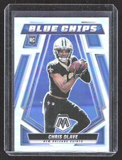 2022 Mosaic Chris Olave #BC-8 RC Silver Prizm Blue Chips New Orleans Saints