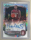 Hailee Swain 2025 Bowman #CPA-HS Mini Diamond Refractor Chrome Auto 1st RC /100