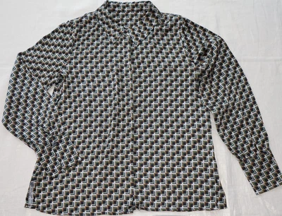 ! HALLHUBER Donna Damen-Bluse Viskose graphisch Gr. 36 - wie NEU - Bild 1 von 3