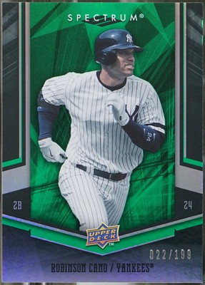 2008 Upper Deck Spectrum #63 Derek Jeter Green /199 Baseball NM