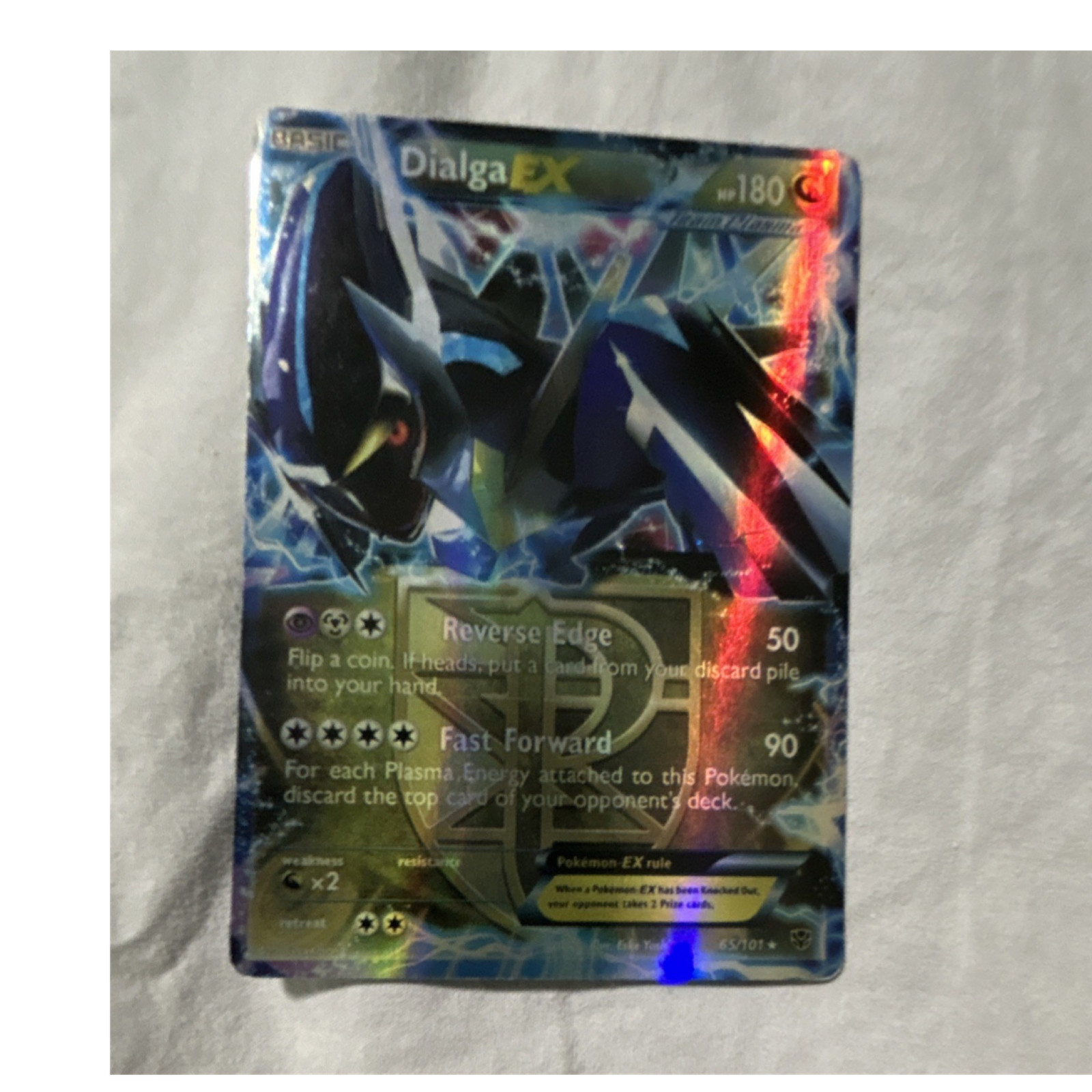 Pokémon Dialga EX Ultra Rare Holo Plasma Blast 65/101 Dragon TCG Card