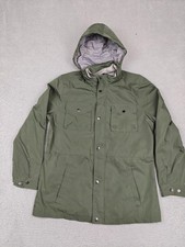 Rainforest Jacket Mens Small Green Hooded Rai...