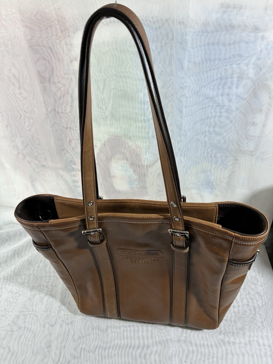 VTG Coach Hamptons Leather Gallery Tote Model Number 8E92