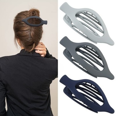 Atoden Hair Clips for Women 3Pcs 3 Count (Pack of 1), Blue, Gray, Light Gray 